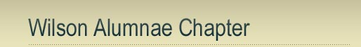 Wilson Alumnae Chapter